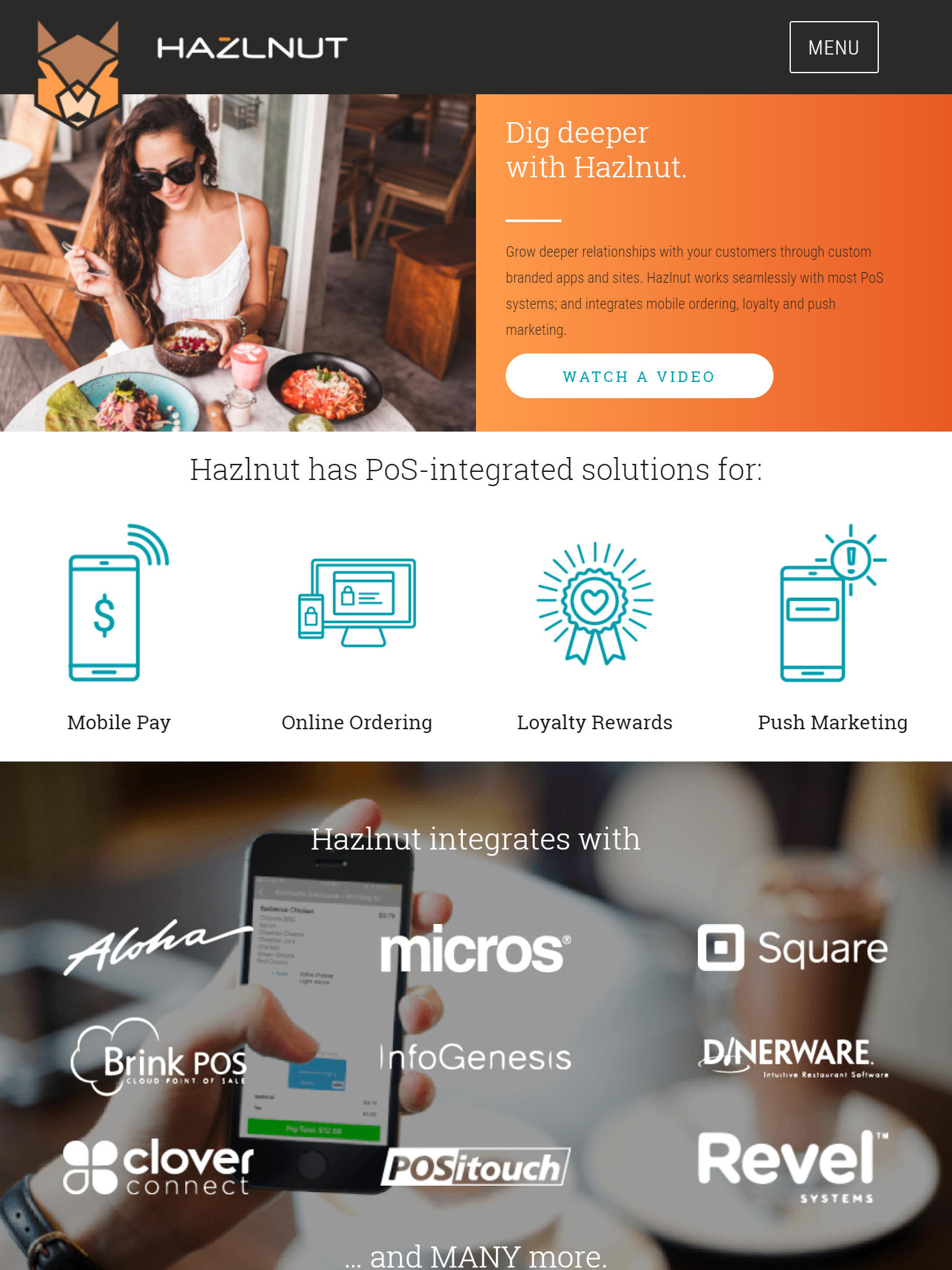 Tablet Screenshot of Point of Sale Startup Website developed for We Are Charette