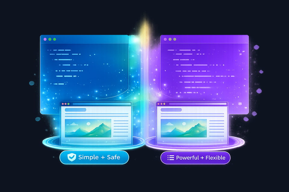 Responsive image pipeline visualization: a single source PNG branching into WebP and JPEG variants at four width breakpoints