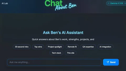 The chat's tier selector, the only part of the resilience system a visitor sees.