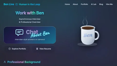 The Hire Me page, where the migration work is described.